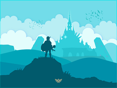 Breath of the Wild Minimal Art adobeillustrator artwork breath of the wild design illustration legend of zelda vector