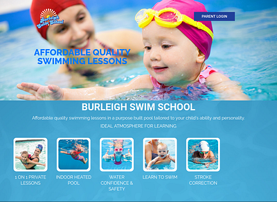 burleighswimschool css design html jquery ui laravel php ui ux web website