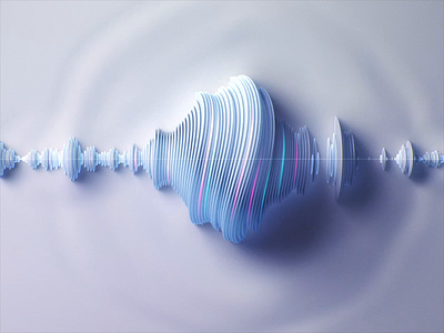 Voice visual design by Gleb Kuznetsov branding c4d cgi circle health healthcare illustration milkinside motion mrt sound soundwave team visual visual art visual design visualization white