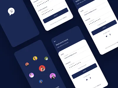 Social App animation app chat feed friend interaction interfaces ios mobile networking popular social ui ux