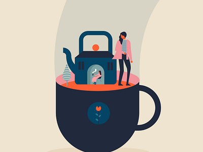 Tea makes everything better chai graphic home packaging team