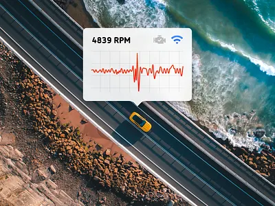 Remote Diagnostics auto automative clean connected car illustration smart car