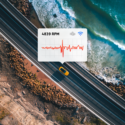 Remote Diagnostics auto automative clean connected car illustration smart car