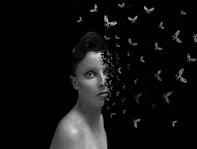 Butterfly girl butterfly girl photoshop surreal