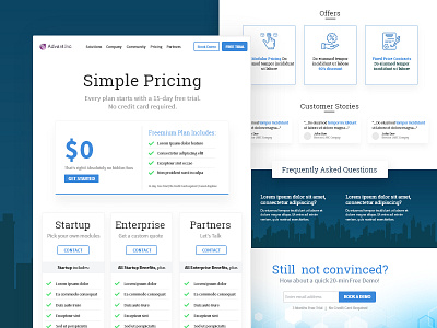 Pricing Page Design adobe xd landing page pricing page typography ui ux visual design webpage design website design