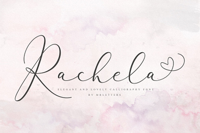 Rachela script calligraphy font handwritten advertising beautiful brushlettering bundle calligraphy callygraphy christmas design fontbundles lettering art