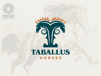 Taballus horses logo beautiful brand branding buy logo design equestrian horse identity letter logo logotype sport