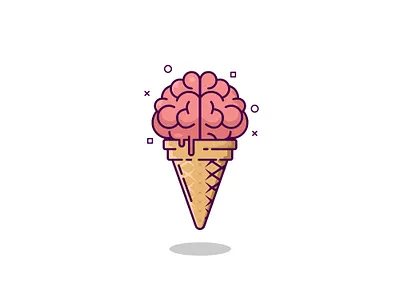 brain ice cream design animation branding design design fruit flat fruit icon illustration logo ui vector