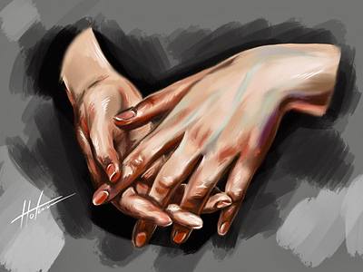 Feeling... art dark design digital digital art draw drawing feeling hands illustration