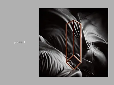 Pencil 3d abstract adobe art black c4d cgi cinema4d colors dark design geometric geometrical gold illustration pattern redshift render set simulation