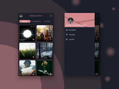 Mobile UI for Wallpaper App mobile app design mobile experience mobile ui uidesign uxdesign visual design