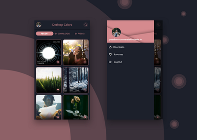 Mobile UI for Wallpaper App mobile app design mobile experience mobile ui uidesign uxdesign visual design