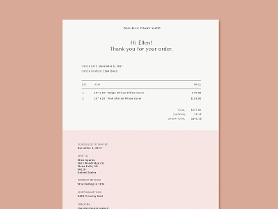 Branded Invoice Design brand design brand identity branding design invoice invoice design print typography