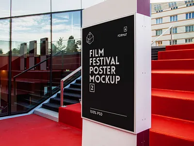 Free Film Festival Poster Mock-Up 2 freebie