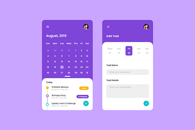 Daily Task Management app daily task management dailytask dailyui design task task list task management task manager tasks ui