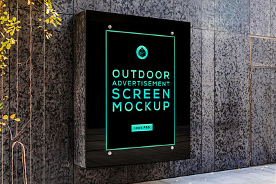 Free Outdoor Advertising Screen Mock-Up 5 advertisement free freebie mock up mockup outdoor panel poster screen street