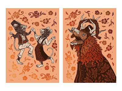 Foil Prints art capra design design art designs drawing foil illustration pen and ink romania sam dunn