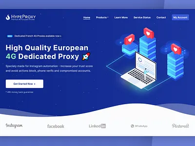 HypeProxy.io Landing Page 4g proxies 4g proxies 4g proxy 4g proxy automation hypeproxy instagram proxies seo