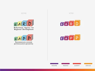 BARD logo development growth logo logotype ngo redesign redesigned steps