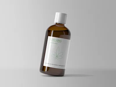 CBD KING brand identity cbd oil logo logodesign logos