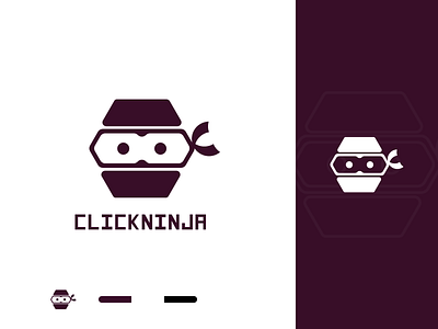 Click Ninja | Marketing Agency Logo 2019 app brand design brand identity branding character color palette creative flat design graphic design icon illustration lettermark logo logotype marketing agency minimal ninja typography vector