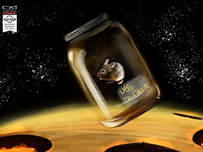 Mouse Space Ship art artist digital art digital paint digital painting digitalart fantasy illustration illustrator painting