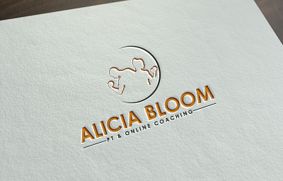 Alicia Bloom PT Online Coaching 1 branding design flat logo minimal typography