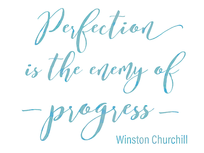 perfection enemy 1080x810px churchill inspirational quote typography