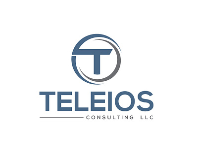 Teleios Consulting LLC branding design flat logo minimal typography