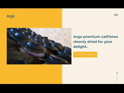 Argo Dried Fishes ui ux design web interface