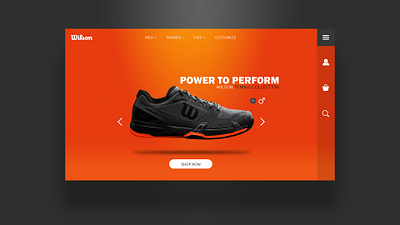 Wilson product show ui ux webdesign wilson