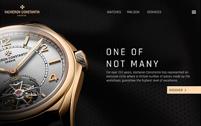 vacheron constantin mockup webdesign