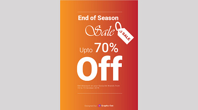 Sale Flyer 70 off advertisment behance branding design flyer flyer design free vector graphic graphic design graphic out graphicout sale sale flyer typography