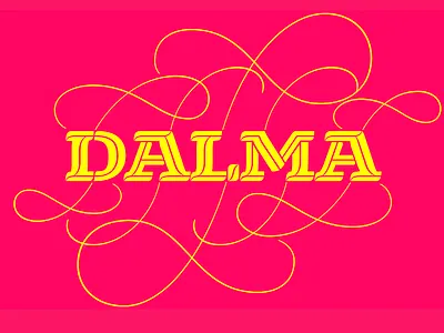 Dalma Typeface decorative display font font awesome font design font family inline robofont swash text type typeface typeface design typography variable