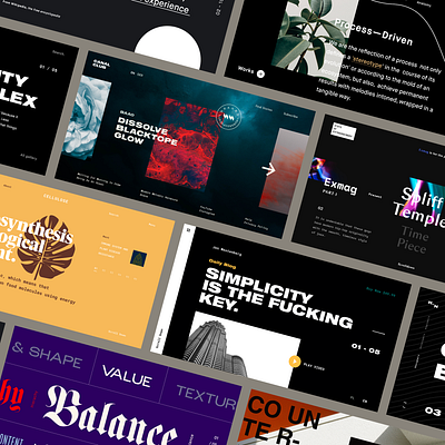 💣Compilation Daily UI Challenge💣 artdirection building case study concept daily homepage interaction typography userexperience ux
