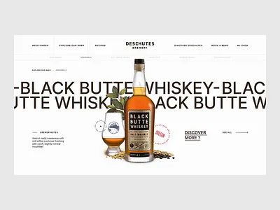 DESCHUTES BREWERY beer clean design ui user experience web whisky