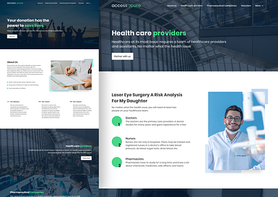 Access2Cure - Shot adobe xd design design ui landing page sketch ui ui design uiux ux webdesign