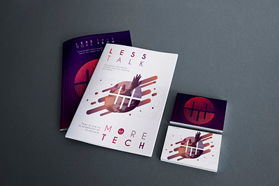 Brochure Less talk more tech brochure brochure design design digital digitalart editorial editorial design identity identity design logo vector