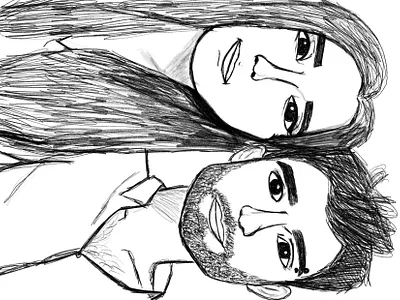 Cartoon Ale(x) boy card cartoon cartoon character cartoon illustration cartooning couple design girl hand drawn handmade illustration portrait sketch