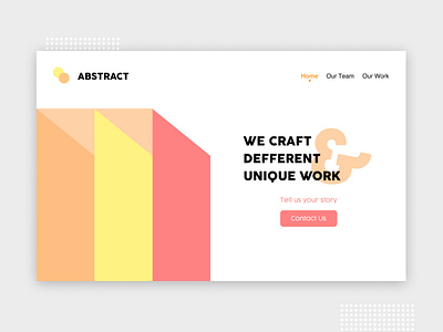 Absract Web About Us about us landing page ui ux web web design