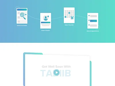 TABIIB Homepage appointment booking appointments branding dailyui design doctor doctors dribbble home home screen homepage homepage design homepagedesign illustration logo search tabiib tablets ui vector