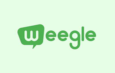 Weegle application branding logo