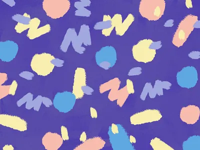 Playful Pattern abstract brush strokes pattern