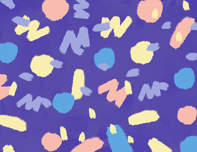 Playful Pattern abstract brush strokes pattern