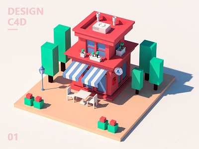 C4D design illustration