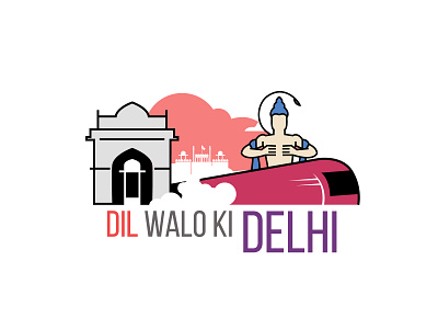 DELHI CITY capital of india delhi design graphic icon illustration india poster