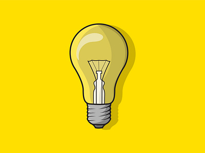 Electric Bulb Vector adobe adobe illustrator adobe photoshop artist design drawing flat flat design flat illustration flat vector graphic design icon illustration art illustrator ui ux vector vector art vector illustration