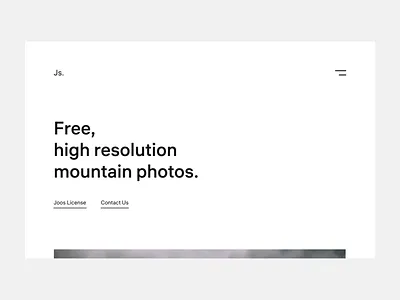 Joos Photo animation app blue dashboard design flat joos landing minimal mobile photo ui ux video web website