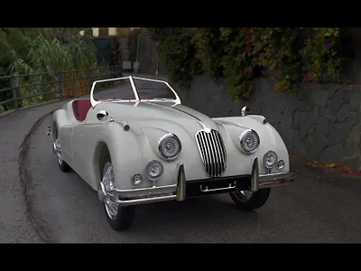 Jaguar Mk140 3d 3d model 3ds max car car model vintage