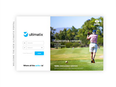 Ultimatix UI - Tata Consultancy Services app branding design designer icon illustration illustrator kantaap minimal tata tcs tcs software ui ux web